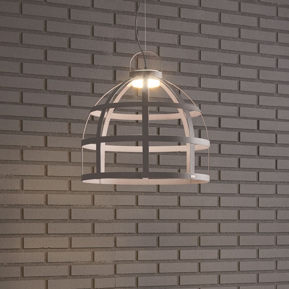 Italiensche designleuchte mit led rostfarben, zeme artylux ...
