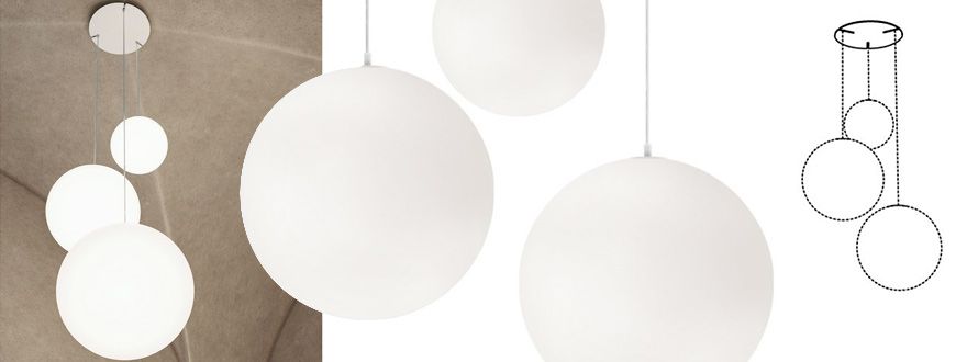 HIGH MOON 3-flammiges Kugelleuchten Set