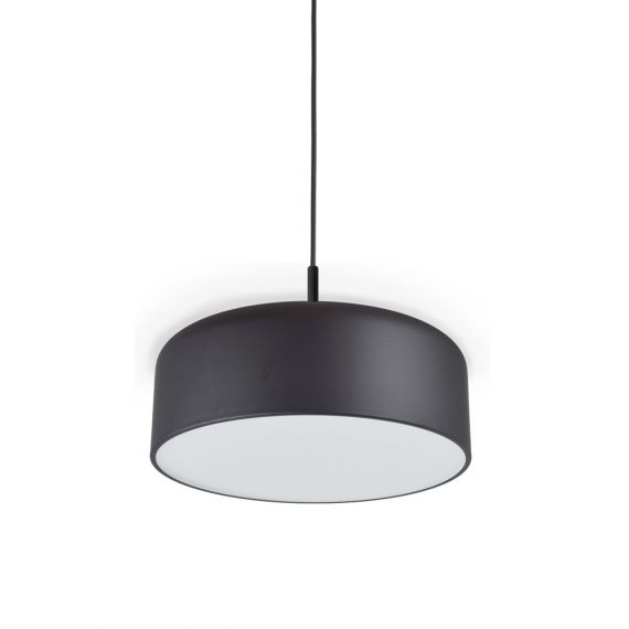 TARRO Flache Pendelleuchte mit lackiertem Metallschirm