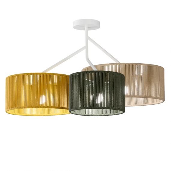 SENIA Large ceiling light with three lampshades