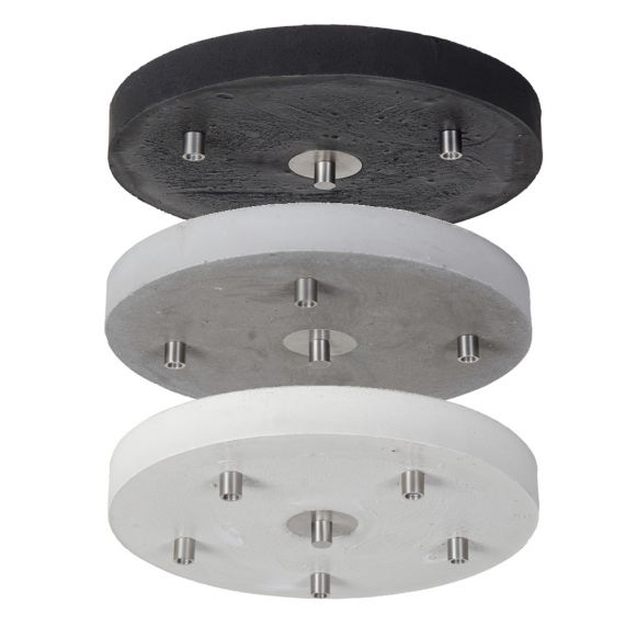 Ceiling canopy, round with 3-5 outlets