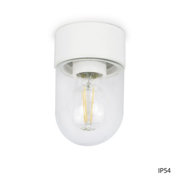 VASCO Robust damp-proof or outdoor lamp with clear glass