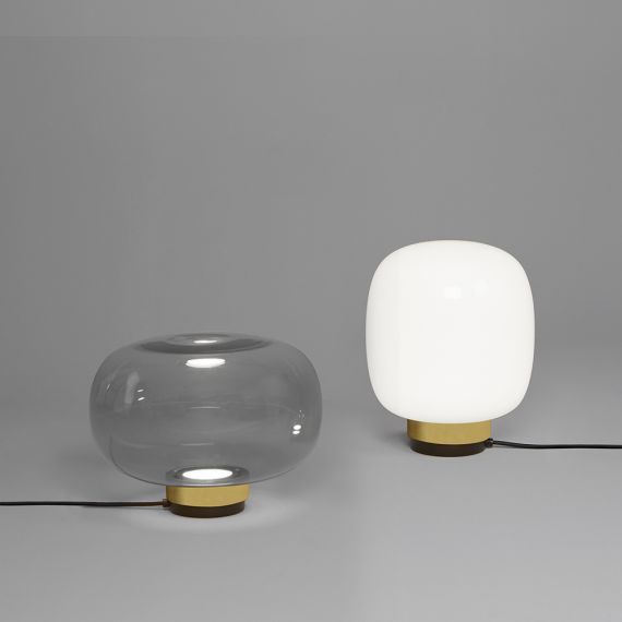 LEGR glass table lamp with LED in two sizes