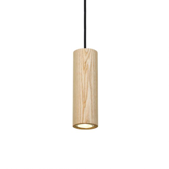 KEA WOOD Zylindrische Pendellampe aus Holz
