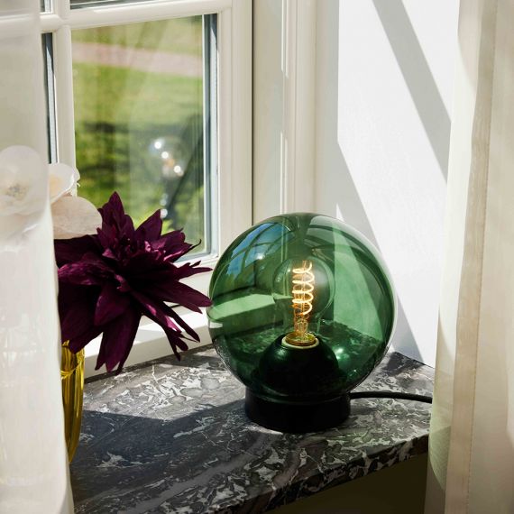 BACCIO Tischlampe mit farbigen Glas