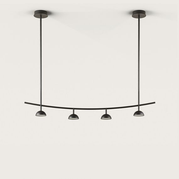 TANA Long design pendant light in black