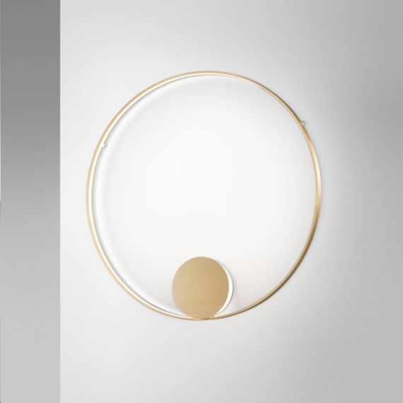 RINGS Ring LED design wall light made of brass