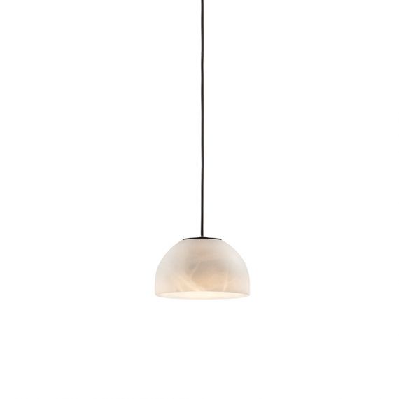 ABSIDIOLA Kleine Pendellampe mit Alabaster-Schirm