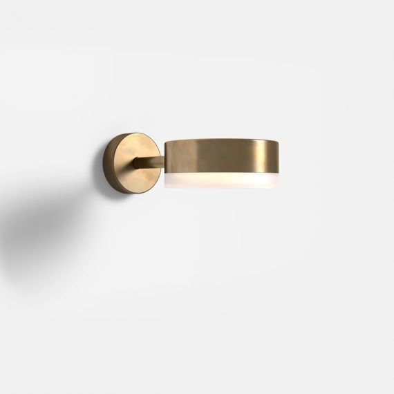 DOT Modern wall light in oxidized brass
