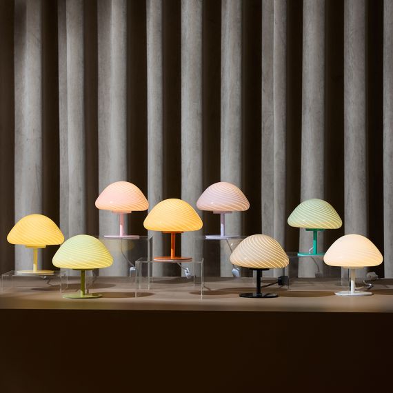 MINI Small table lamp colored
