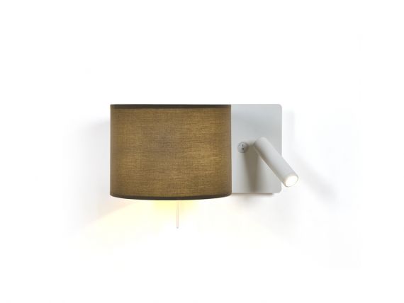 RUM 2 x wall light with pull switch and reading light - special offer
