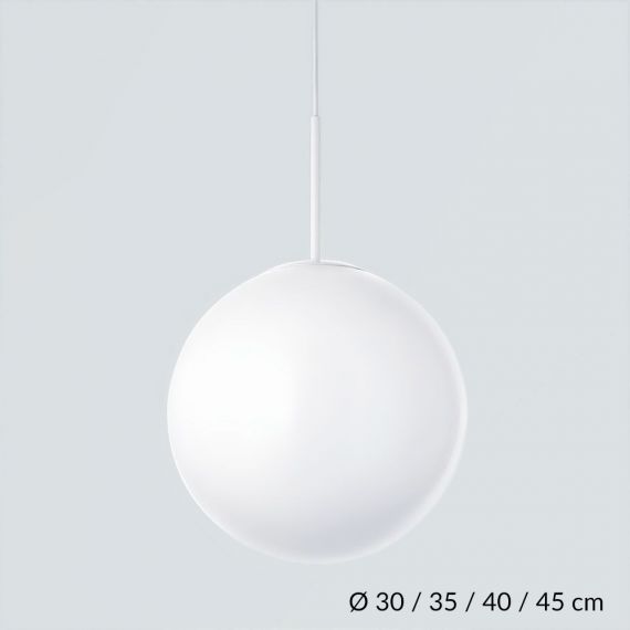 KUGEL Pendelleuchte Opalglas
