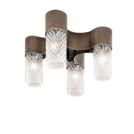 ROMINA Design-Deckenleuchte in Bronze