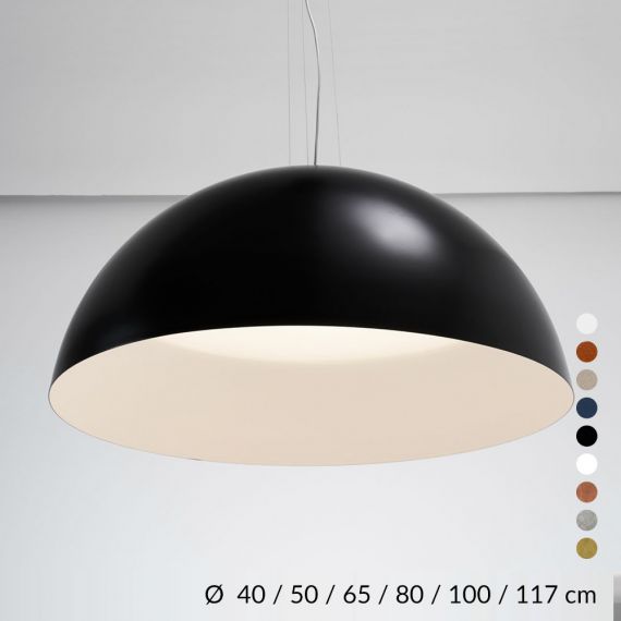AMEDEO Halbkugel Pendelleuchte zweifarbig