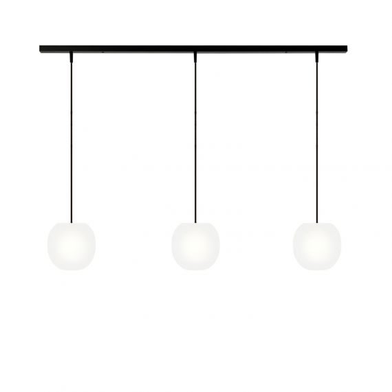 ACAIS 3-flammige Opalglas Pendelleuchte 100 cm lang