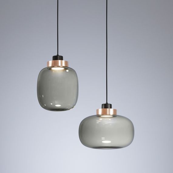 LEGR Rauchglas-Pendelleuchte mit LED