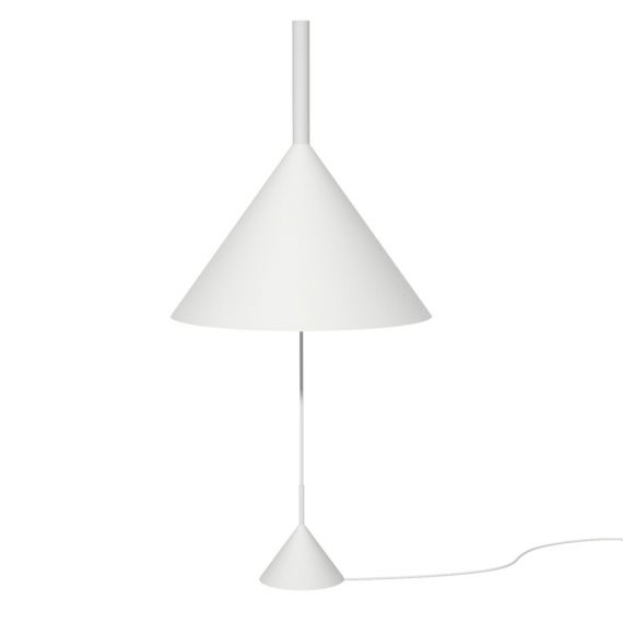 FUNNEL table lamp with movable metal shade in funnel shape