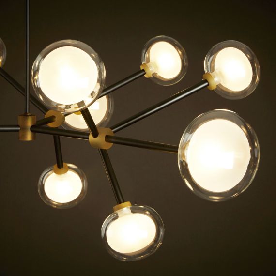 12 doppelwandige Borosilikat Lampenglser.