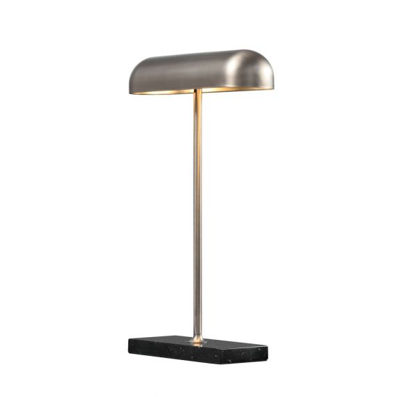 Edle Design Schreibtischleuchte aus Messing oder Zinn.