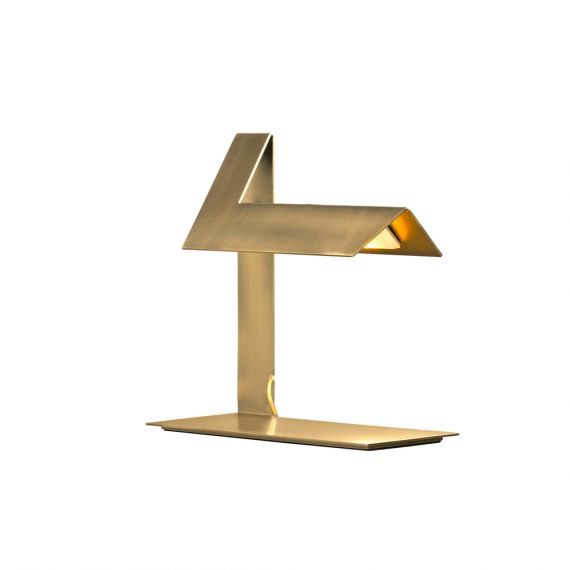 PLI LED design table lamp made of folded sheet steel
