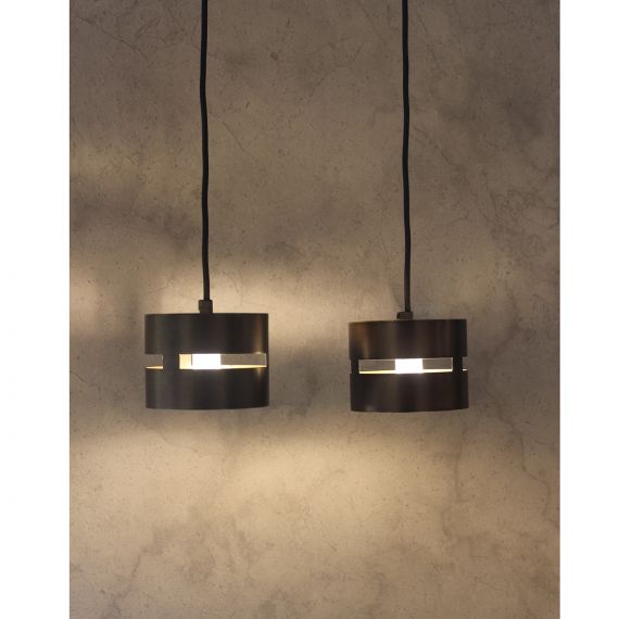 LUZ OCULTA METAL Zylindrische Pendelleuchte