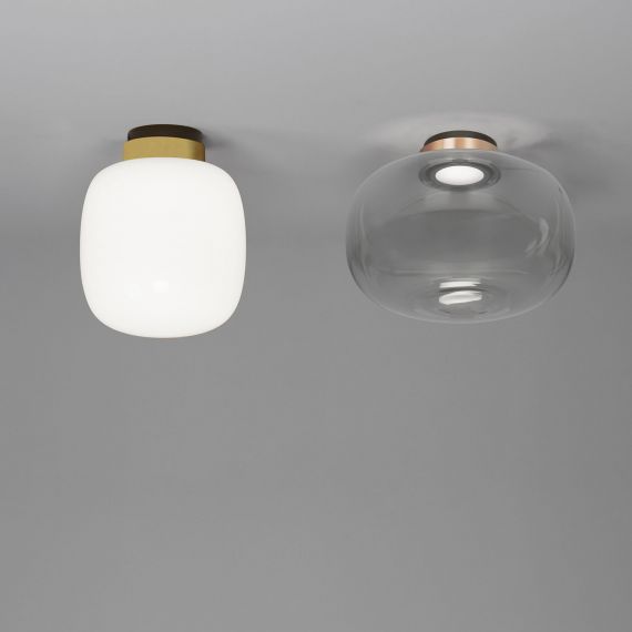 LEGÈR Glas-Deckenleuchte mit LED in zwei Größen