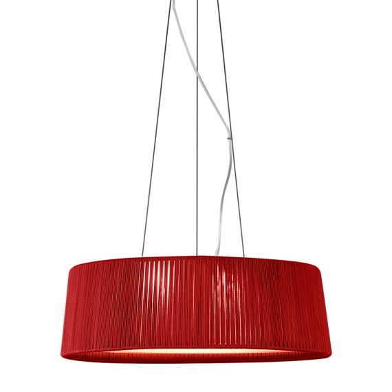 DRUM Large flat pendant light