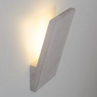 SORA LED Wandleuchte aus Beton Das Licht wird indirekt ber die Wand wiedergegeben.