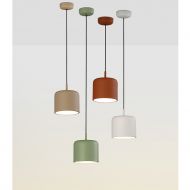 TARRO Kleine Pendelleuchte mit lackiertem Metallschirm Kleine Pendelleuchte - Beige, Grn, Kufperbraun.