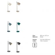 JEP Kleine Tischleuchte mit Metallschirm Kleine Tischlampe.