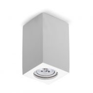 HUG SQ TOP Deckenspot aus keramischen Material Der weie Deckenspot mit 12 cm Lnge.