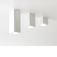 HUG SQ TOP Deckenspot aus keramischen Material Aufbau-Deckenspots - dimmbar.