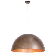 CUIVRE Sehr groe Hngeleuchte aus Italien Beeindruckende Designleuchte aus Kupfer fr groen Tisch.