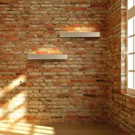 CLUB Rechteckige Wandleuchte aus Keramik Indirekte Beleuchtung mit lichtstarken LEDs.