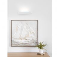 CLUB Lichtstarke LED Wandleuchte aus Keramik Wandleuchte wei� Wohnzimmer.