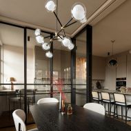 NABILA Modern 10-light chandelier Esstisch-Leuchte im modernen Design.