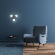 NABILA Glas-Leuchte 3-flammig Atmosphrisches Licht fr den Wohnraum.