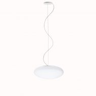 JOON Italian pendant light with opal glass Hngeleuchte mit flachem, matt-weiem Glas aus Italien.