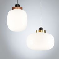 LEGR glass wall light with LED in two sizes berflchen der Opalglas Variante (Bsp. Pendel).