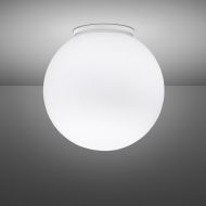 LUNAR Italienische Deckenleuchte mit Opalkugel Weie Kugellampe in fnf Gren erhltlich.