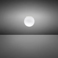 LUNAR Italienische Deckenleuchte mit Opalkugel Kleine Deckenlampe mit Kugelglas und  14 cm.