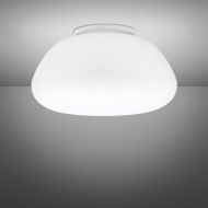 MAIOLE Italian ceiling light with opal glass Deckenleuchte mit weiem, abgerundetem Glas.