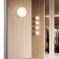 MAIOLE Italienische Wandleuchte mit Opalglas Schne Wandleuchte Glas Garderoben Beleuchtung.