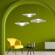 INFINITY Auergewhnliche Glas-Hngeleuchte Mehrfachanordnung der besonderen Glas-Hngeleuchte.