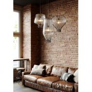 SAYA 45 Italian pendant light with ornate glass Die drei Leuchten Formen mit Klarglas.