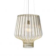 SAYA 45 Italian pendant light with ornate glass Besonders edle Variante der italienischen Glasleuchte.