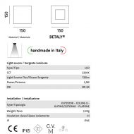 MONTREUX LED Deckenleuchte f�r Au�en Abmessungen und Lumen der Au�endeckenleuchte.