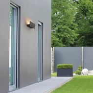BERN Architectural outdoor wall light Recheckige Wand-Auenlampe.