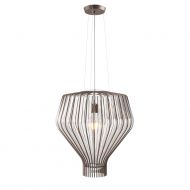 SAYA 51 Italienische Hngeleuchte mit kunstvollem Glas Italienische Hngelampe. Hier Klarglas mit brnierter Halterung.