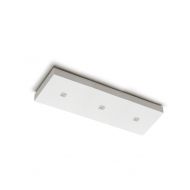 FLAT Flat 3-light LED ceiling light Dreiflammige LED DEckenleuchte aus weier Keramik - 30cm.